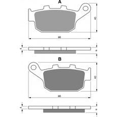 Brzdové destičky GOLDFREN 306 AD STREET