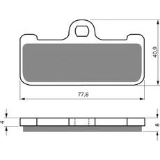 Brzdové destičky GOLDFREN 116 S33 STREET FRONT