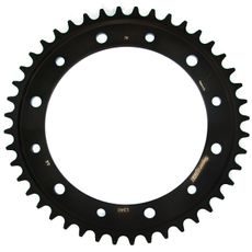 ŘETĚZOVÁ ROZETA SUPERSPROX RFE-1340:44-BLK ČERNÝ 44 ZUBŮ, 530 - OCELOVÉ - NA MOTORKU
