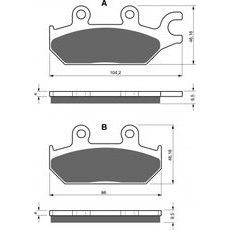 Brzdové destičky GOLDFREN 345 S3