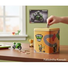 POKLADNIČKA KAWASAKI - BYTOVÉ DEKORACE - NA MOTORKÁŘE