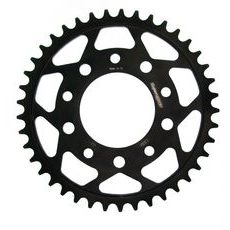 ŘETĚZOVÁ ROZETA SUPERSPROX RFE-1332:42-BLK ČERNÝ 42 ZUBŮ, 525 - OCELOVÉ - NA MOTORKU