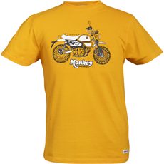 HONDA TRIČKO MONKEY TRIBUTE - ŽLUTÁ 2026 - DÁRKY PRO FANOUŠKY HONDA - NA MOTORKÁŘE