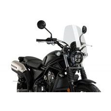 PLEXI ŠTÍT PUIG NEW. GEN TOURING 21700W PRŮHLEDNÁ - PRO NEKRUHOVÁ SVĚTLA - NA MOTORKU