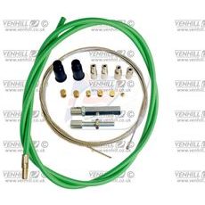LANKO PLYNU UNIVERZÁLNÍ SADA VENHILL U01-4-100-GR 6MM VNĚJŠÍ PRŮMĚR (1.35M) ZELENÁ - LANKA A HADICE - NA MOTORKU