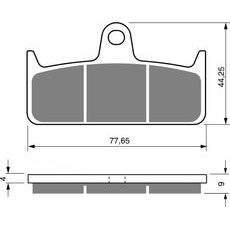 Brzdové destičky GOLDFREN 301 GP6