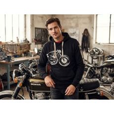 HONDA MIKINA S KAPUCOU SUNSET VINTAGE - TMAVĚ HNĚDÁ 2026 - DÁRKY PRO FANOUŠKY HONDA - NA MOTORKÁŘE