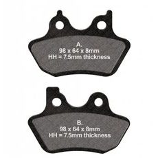 BRZDOVÉ DESTIČKY EBC FA400 - PŘEDNÍ - NA MOTORKU