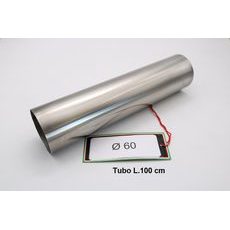 Inox svod Aii 304 Tig GPR ES.204 Broušená nerezová ocel L.100cm D.60mm x 1.2mm