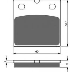 Brzdové destičky GOLDFREN 197 S33 STREET FRONT