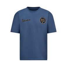 TRIČKO VESPA OFFICINA 8 - MODRÁ/ZLATÁ - TRIČKA - NA MOTORKÁŘE
