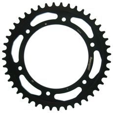 ŘETĚZOVÁ ROZETA SUPERSPROX RFE-5:44-BLK ČERNÝ 44 ZUBŮ, 520 - OCELOVÉ - NA MOTORKU