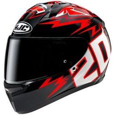 HJC PŘILBA C10 DIABLO MASK MC1 - BEZ SLUNEČNÍ CLONY - NA MOTORKÁŘE