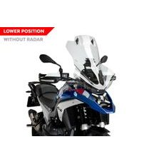 PLEXI ŠTÍT PUIG TOURING WITH VISOR 21841W PRŮHLEDNÁ - DO KAPOTÁŽE - NA MOTORKU