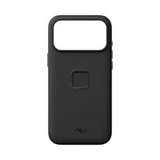 PEAK DESIGN SLIMLINK CASE - IPHONE 18 - ČERNÁ KŮŽE - KRYTY NA TELEFON - NA MOTORKU