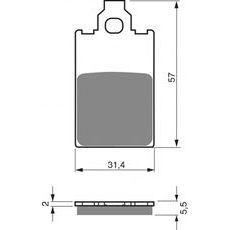 Brzdové destičky GOLDFREN 115 S3