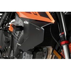 BOČNÍ SPOILERY PUIG DOWNFORCE 22174J MATNÁ ČERNÁ - PLEXI ŠTÍTY - NA MOTORKU