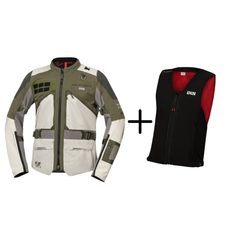 Jezdi bezpečně s IXS - set Adventure pro pány - olivová