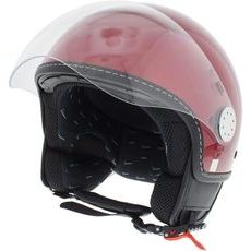 JETHELM VESPA VISOR 3.0 - ČERVENÁ XS - OTEVŘENÉ HELMY - NA MOTORKÁŘE