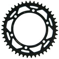 ŘETĚZOVÁ ROZETA SUPERSPROX RFE-859:43-BLK ČERNÝ 43 ZUBŮ, 530 - OCELOVÉ - NA MOTORKU