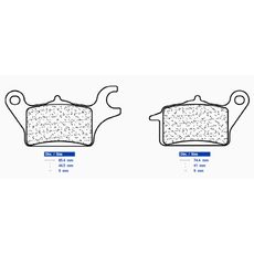 Brzdové destičky CL BRAKES 3106 MSC