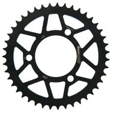 ŘETĚZOVÁ ROZETA SUPERSPROX RFE-239:43-BLK ČERNÝ 43 ZUBŮ, 420 - OCELOVÉ - NA MOTORKU