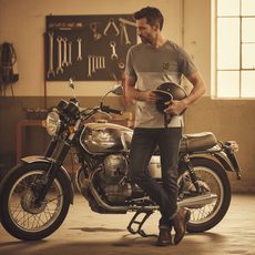 TRIČKO MOTO GUZZI AVIAZIONE NAVALE - BÍLÁ - TRIČKA - NA MOTORKÁŘE