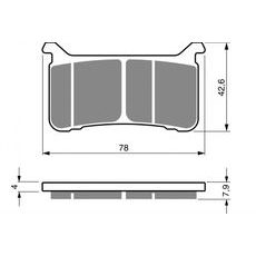 Brzdové destičky GOLDFREN 386 S3