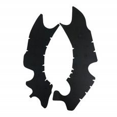 PROTISKLUZOVÉ KRYTY RÁMU VIBRAM M7343N OFF-ROAD ČERNÁ - KRYTY - NA MOTORKU