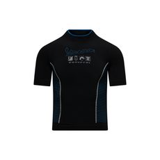 VESPA bezešvé tričko - černá