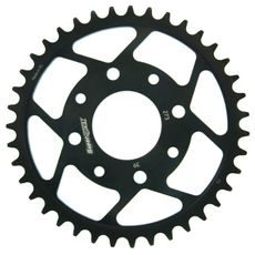 ŘETĚZOVÁ ROZETA SUPERSPROX RFE-273:39-BLK ČERNÝ 39 ZUBŮ, 520 - OCELOVÉ - NA MOTORKU