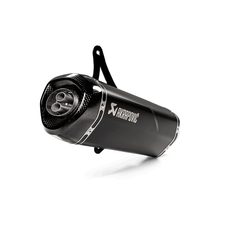 AKRAPOVIČ SLIP-ON NEREZOVÁ OCEL ČERNÁ - GTS / GTV 125/250/300 - KONCOVKY VÝFUKU - NA MOTORKU