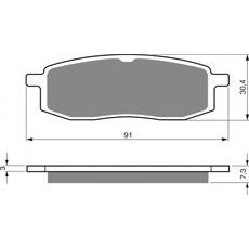 Brzdové destičky GOLDFREN 043 S3