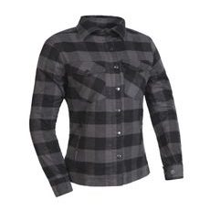 DÁMSKÁ FLANELOVÁ KOŠILE MBW MONTANA GREY LADY - TEXTILNÍ BUNDY - NA MOTORKÁŘE