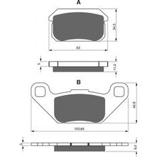 Brzdové destičky GOLDFREN 283 K5