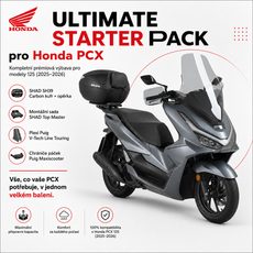 ULTIMATE STARTER PACK: KUFR SHAD SH39 + OPĚRKA + MONTÁŽNÍ SADA + PLEXI ŠTÍT A CHRÁNIČE PÁČEK PUIG PRO HONDA PCX 125 (2025 - 2026) - NÁHRADNÍ DÍLY A TUNING - NA MOTORKU