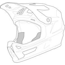 BOČNÍ VÝPLŇ PŘILBY GMS ADVENTUS ZG15001-PAD-2XL 2XL - LÍCNICE - NA MOTORKÁŘE