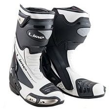 KOŽENÉ SPORTOVNÍ BOTY MBW SP113 NEW ROXY - BÍLÉ  - SPORTOVNÍ BOTY - NA MOTORKÁŘE