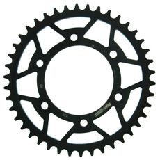 ŘETĚZOVÁ ROZETA SUPERSPROX RFE-735:42-BLK ČERNÝ 42 ZUBŮ, 520 - OCELOVÉ - NA MOTORKU