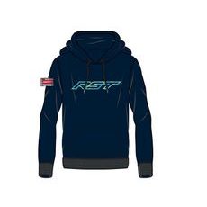 RST 103448 DAZZLE MENS HOODIE - MODRÁ - MIKINY - NA MOTORKÁŘE