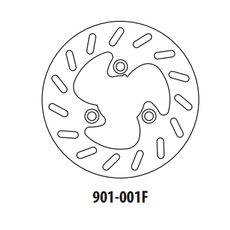 BRZDOVÝ KOTOUČ GOLDFREN 901-001F PŘEDNÍ 190 MM - BRZDOVÉ KOTOUČE - NA MOTORKU