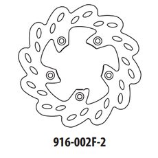 BRZDOVÝ KOTOUČ GOLDFREN 916-002F-2 PŘEDNÍ 173,5 MM - BRZDOVÉ KOTOUČE - NA MOTORKU