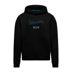 VESPA MIKINA S KAPUCÍ JERSEY - ČERNÁ - MIKINY - NA MOTORKÁŘE