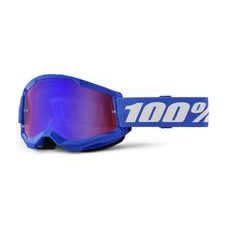 STRATA 2, 100% BRÝLE MODRÉ, ČERVENÉ/MODRÉ PLEXI, DĚTSKÉ - PRO DĚTI - NA MOTORKÁŘE