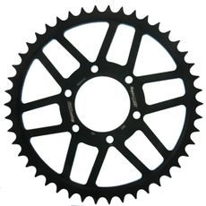 ŘETĚZOVÁ ROZETA SUPERSPROX RFE-501:46-BLK ČERNÝ 46 ZUBŮ, 630 - OCELOVÉ - NA MOTORKU