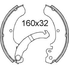 BRZDOVÉ ČELISTI RMS 225120221 ZADNÍ - BRZDY - NA MOTORKU
