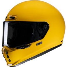 HJC PŘILBA V10 SOLID DEEP YELLOW - BEZ SLUNEČNÍ CLONY - NA MOTORKÁŘE