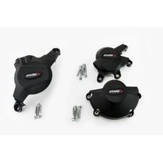 OCHRANNÉ KRYTY MOTORU PUIG 20121N ČERNÝ ZAHRNUJE PRAVÝ, LEVÝ KRYT A KRYT ALTERNÁTORU - PLASTY - NA MOTORKU