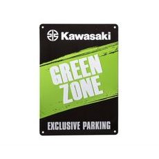 Plechová parkovací značka Kawasaki