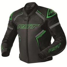 SPORTOVNÍ KOŽENÁ BUNDA RST S1 D3O – REFLEXNÍ ZELENÁ: MAXIMÁLNÍ OCHRANA AAA S D3O® TECHNOLOGIÍ - KOŽENÉ BUNDY - NA MOTORKÁŘE